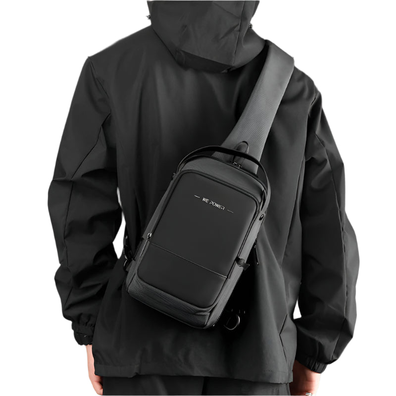 Men's USB Charging Chest Bag