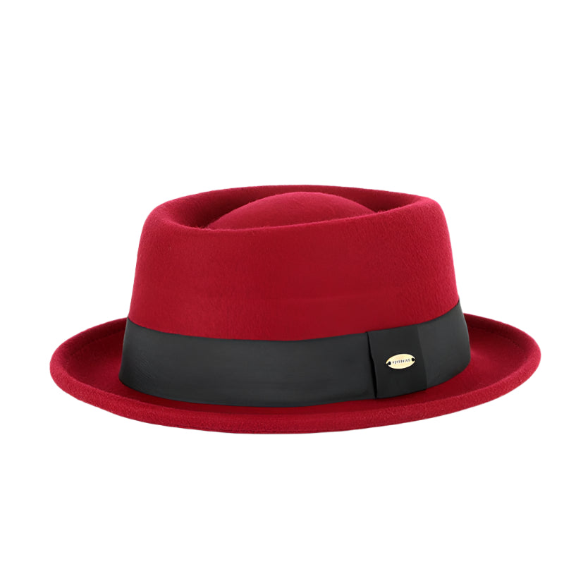 Men's Wool Contrast Band Hat