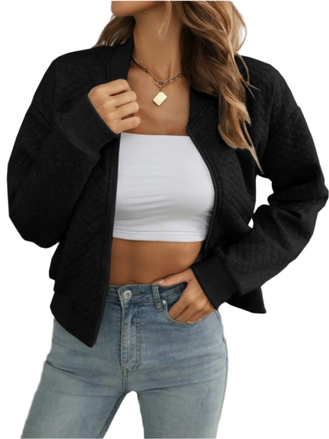 Zip Up Long Sleeve Jacket