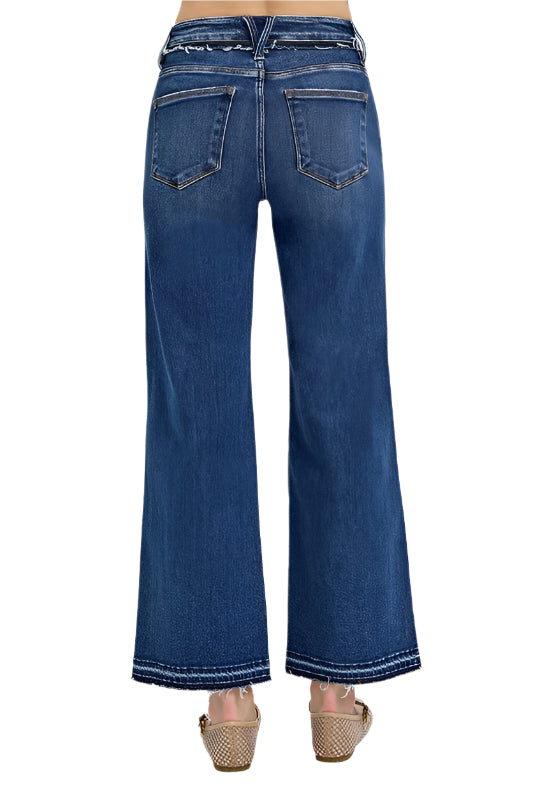 RISEN Full Size Tummy Control Bootcut Jeans Plus Size