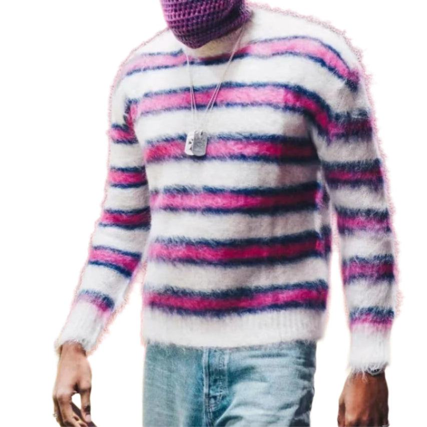 Men's Striped Soft Sweater