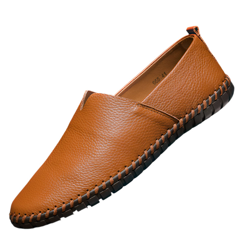 Men's Handmade Leather Slip-on Shoes