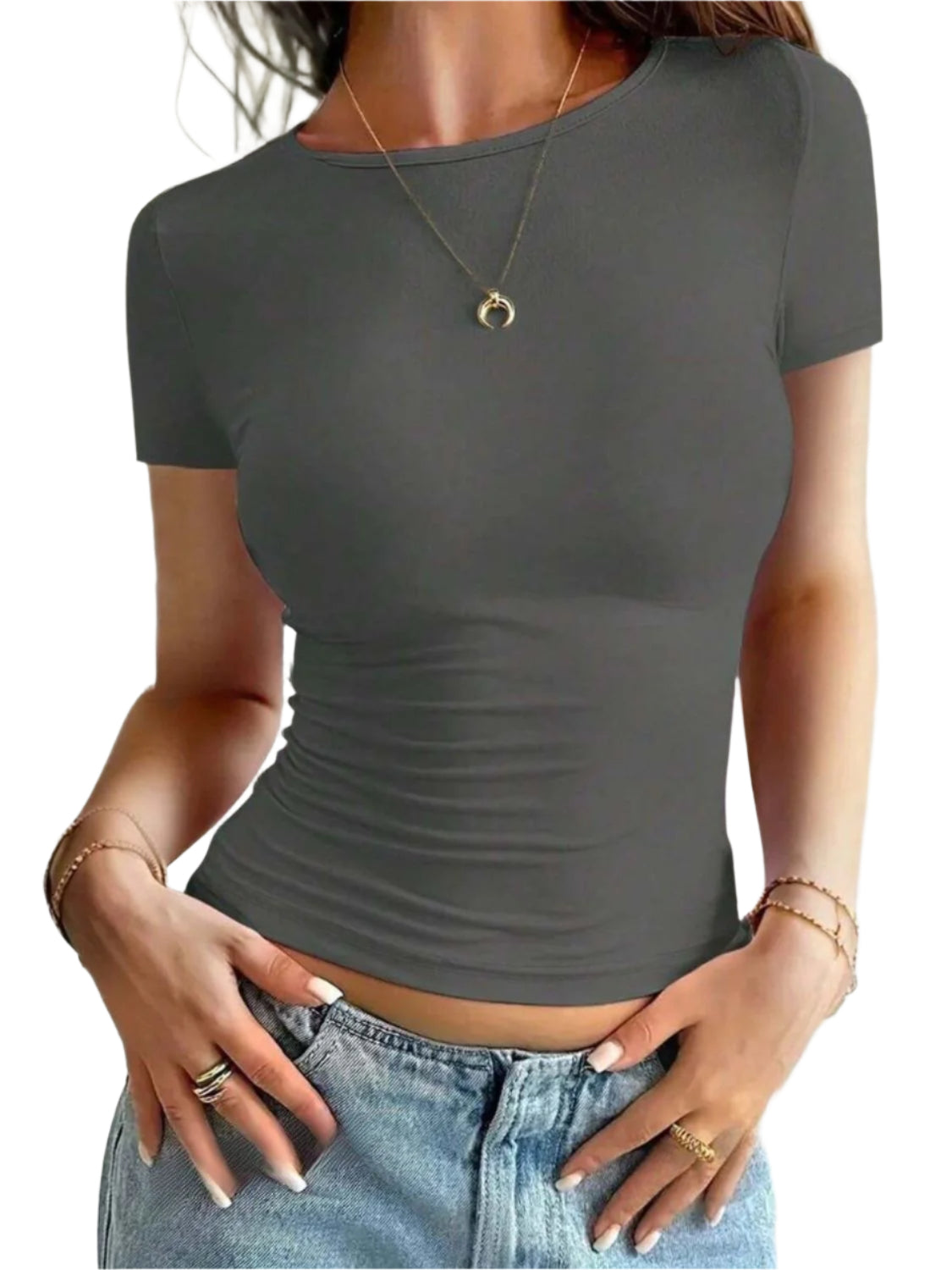 Round Neck Short Sleeve T-Shirt