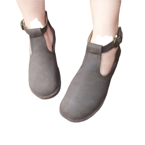 Handmade Cowhide Non-slip Soft Sole Shoes