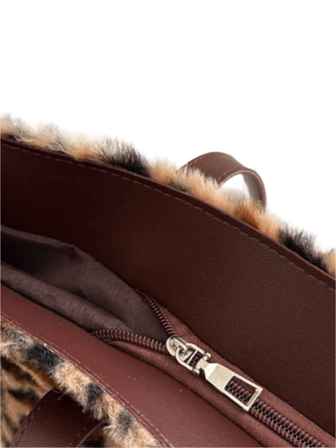 Leopard Fluff Tote Bag