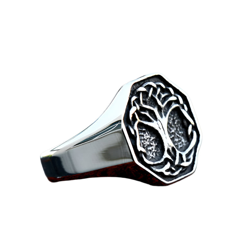 Stainless Steel Yggdrasil Ring