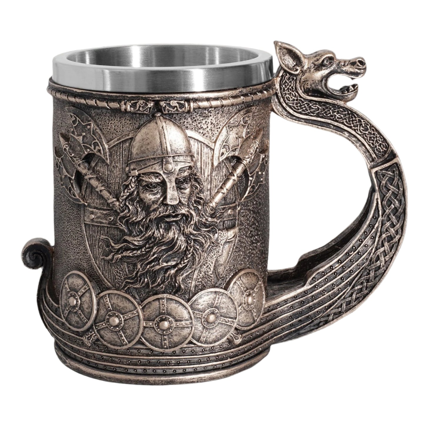 Handmade Norse Viking Beer Stein Resin Altar Mug