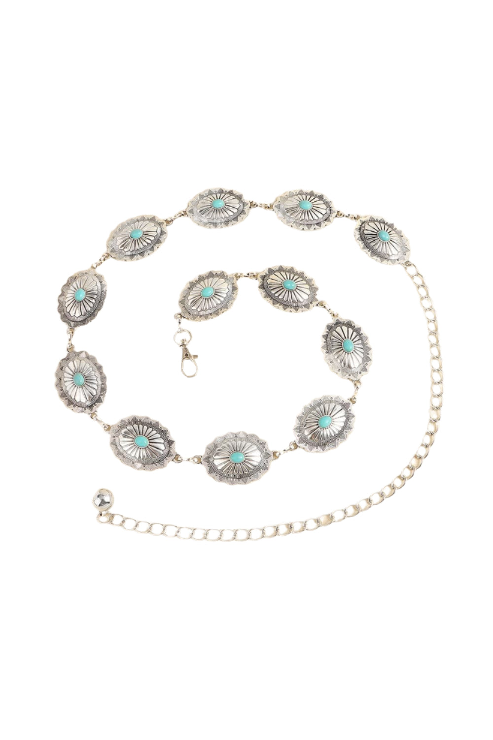 Vintage Turquoise Alloy Belt