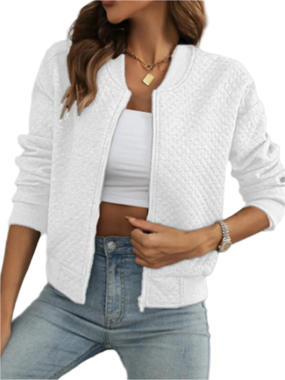 Zip Up Long Sleeve Jacket