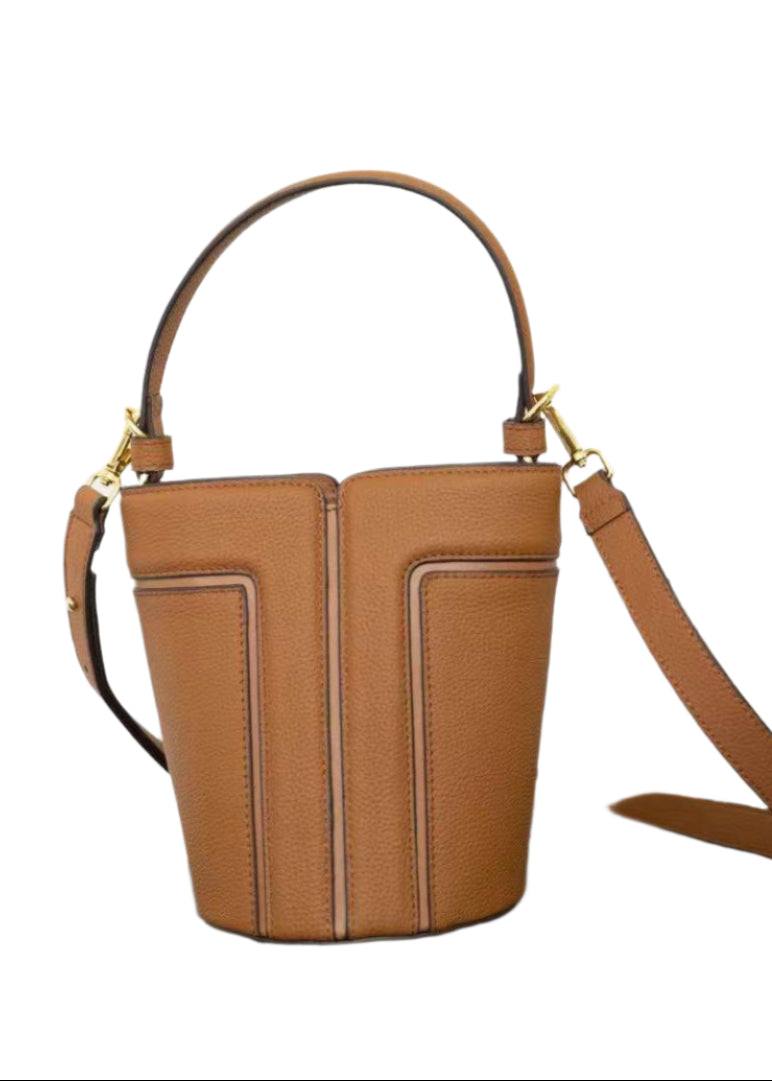 Cowhide Leather Contrast Color Bag