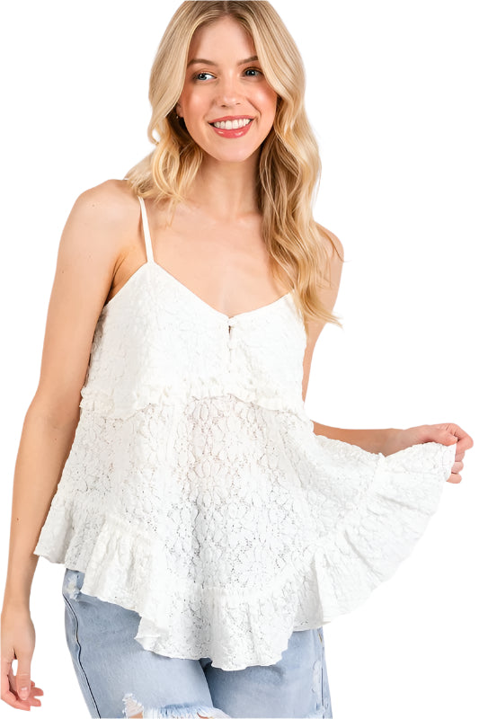 Mittoshop Textured V-Neck Cami