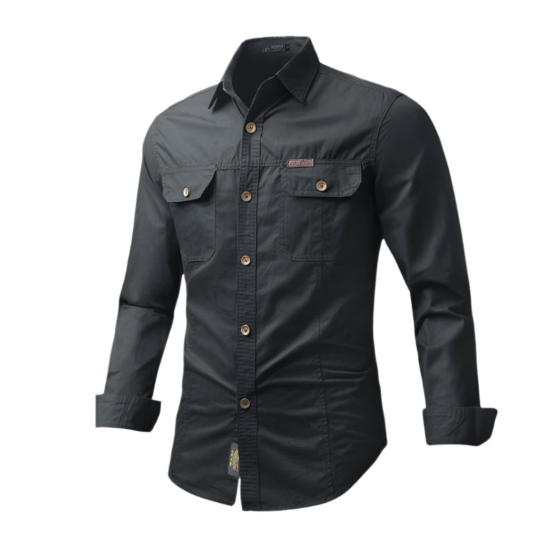 Men's Long Sleeve Cotton Shirt