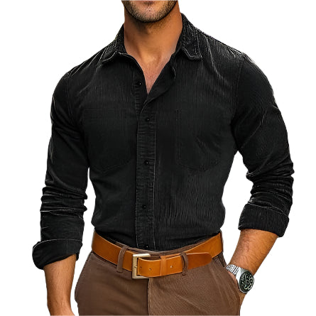 Men's Long Sleeve Corduroy Shirt