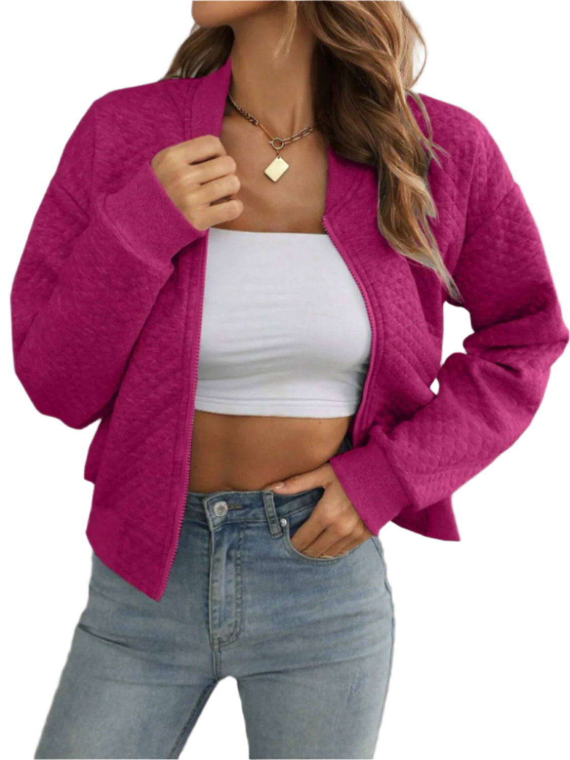 Zip Up Long Sleeve Jacket