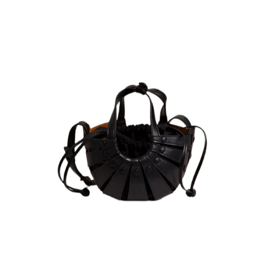 Cowhide Leather Basket Style Tote