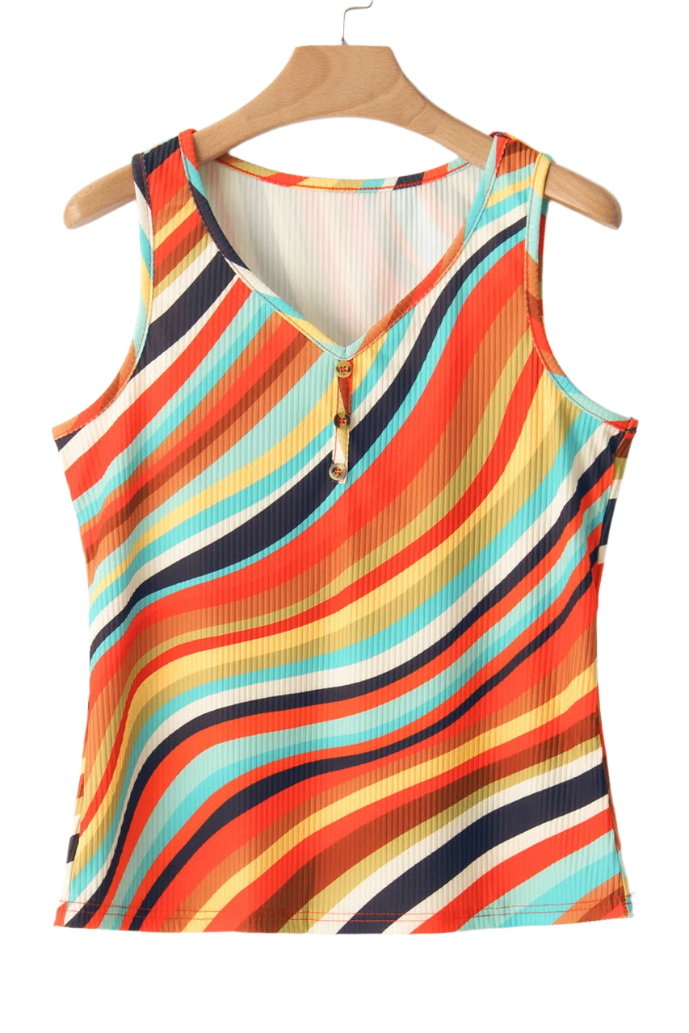 Color Block Round Neck Tank