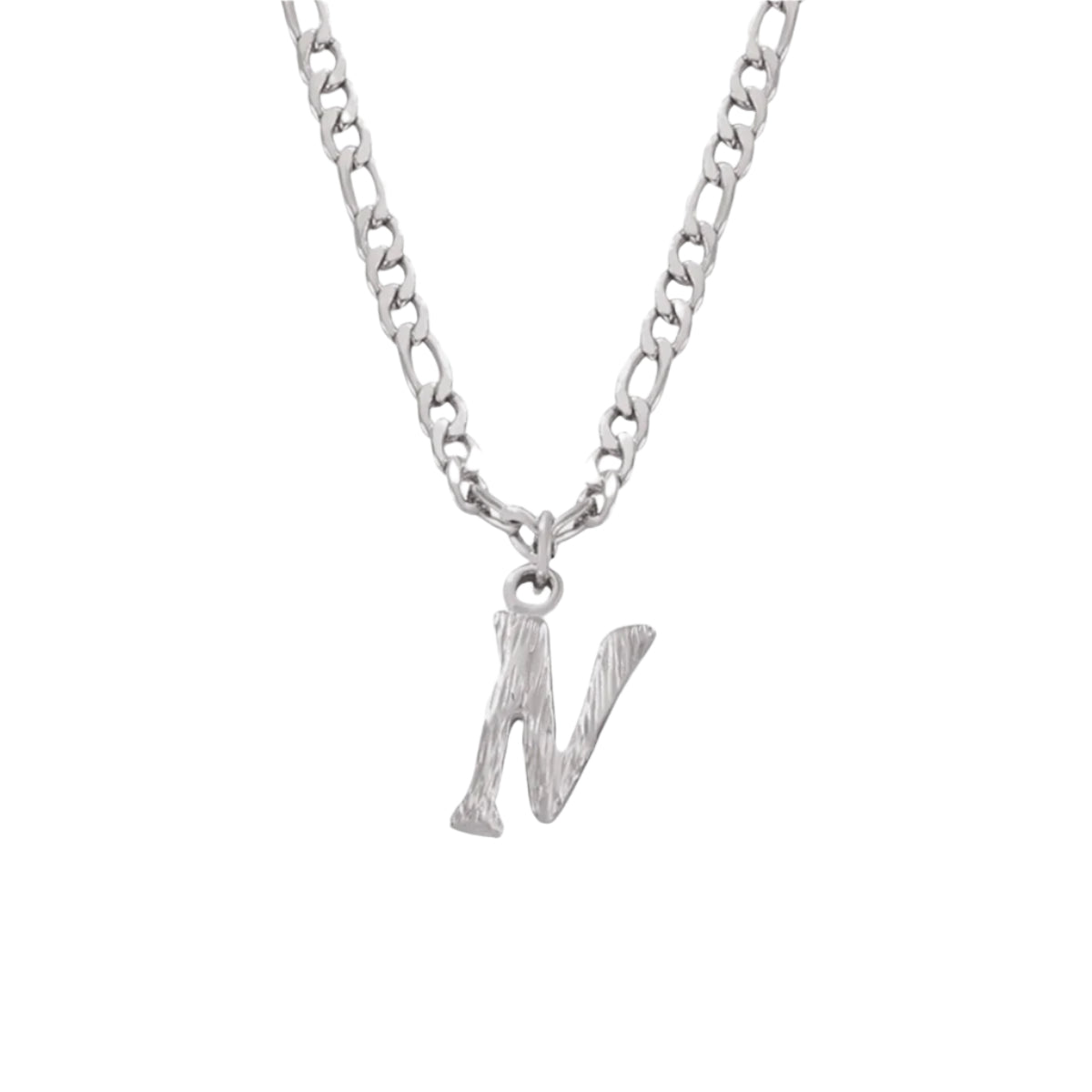 Titanium Steel Letter Pendant Necklace