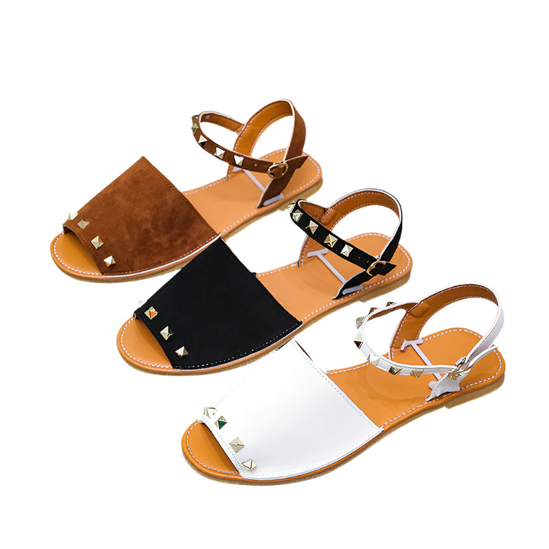 Riveted Flat Sandals