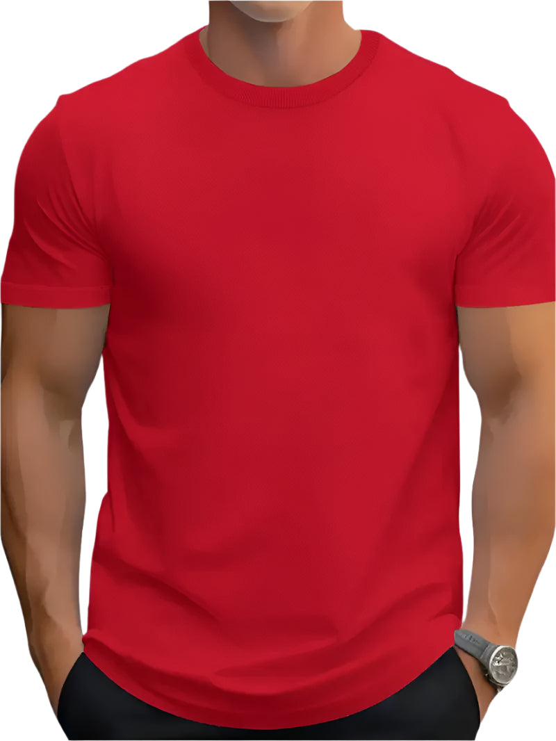 Men's Casual Solid Color T-Shirt
