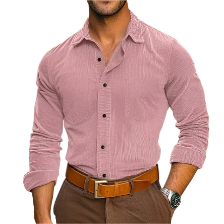 Men's Long Sleeve Corduroy Shirt