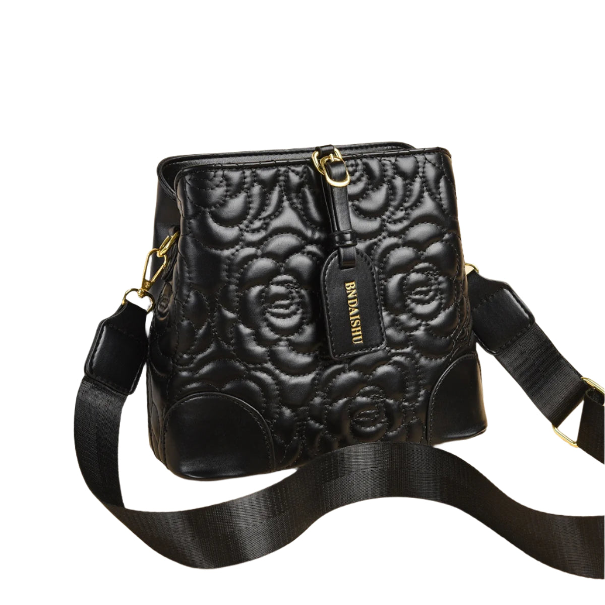 Rose Embossed PU Leather Handbag