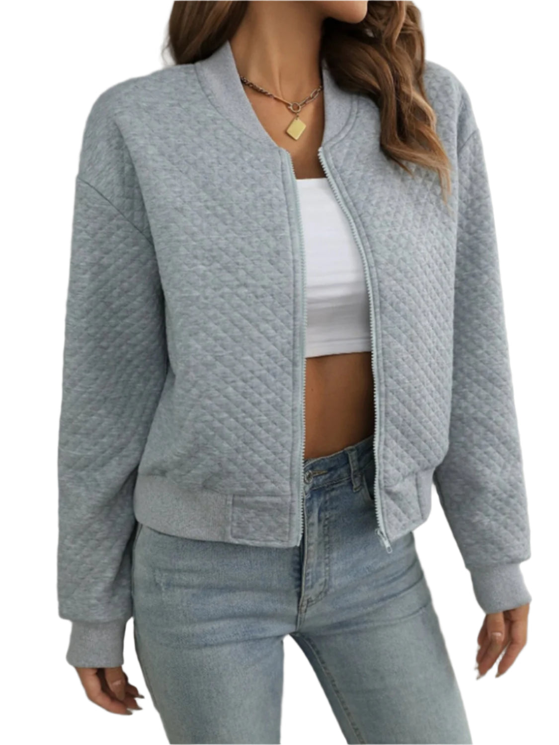 Zip Up Long Sleeve Jacket