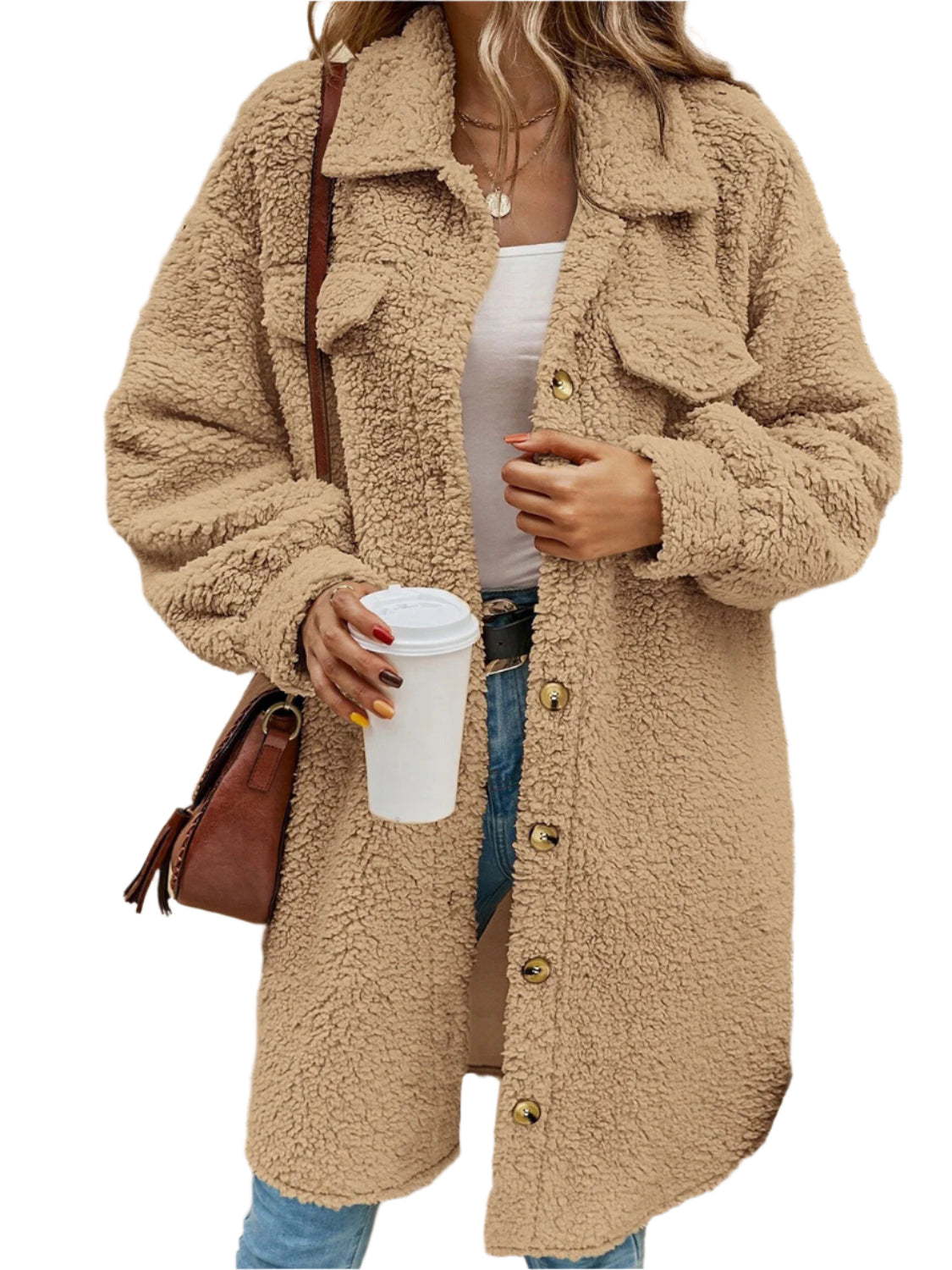 Collared Button Down Coat