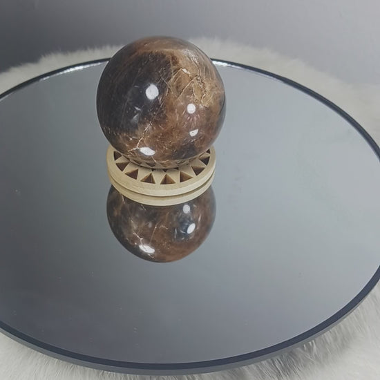 Black Moonstone Crystal Sphere
Norse Magic Store