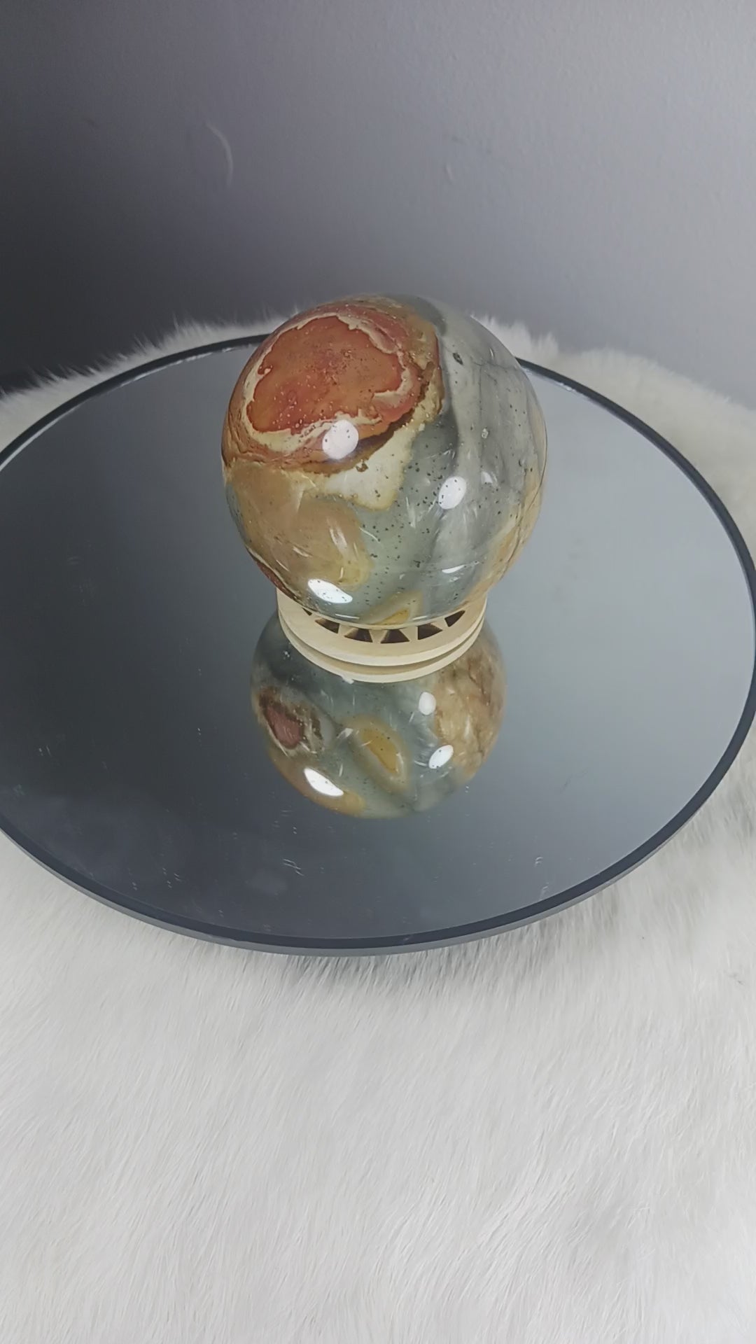 Polychrome Jasper Crystal Sphere 
Norse Magic Store
