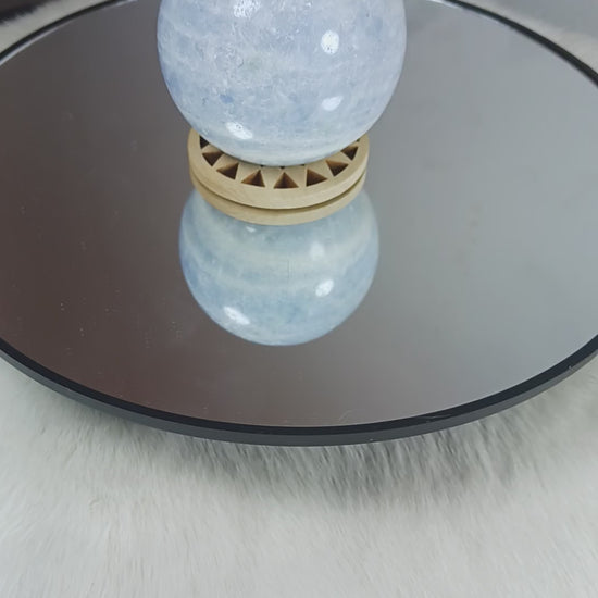 Blue Calcite Crystal Sphere
Norse Magic Store