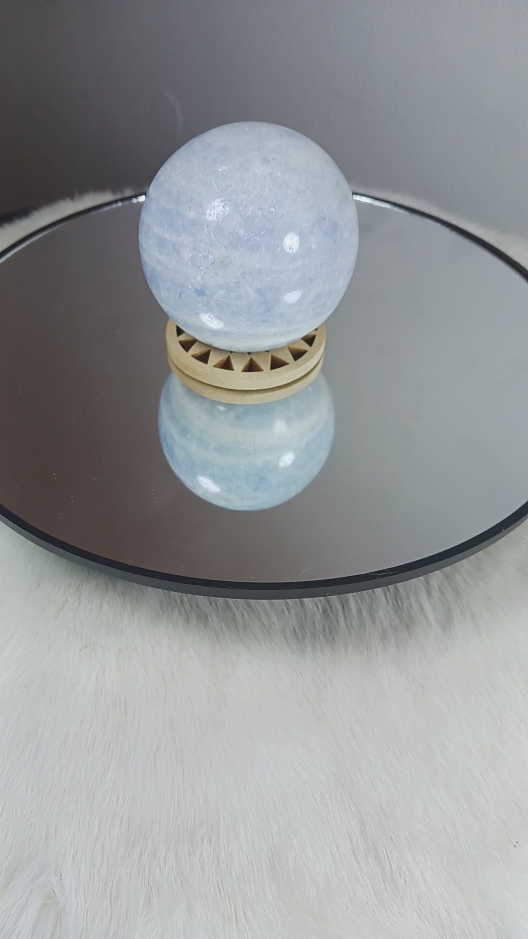 Blue Calcite Crystal Sphere
Norse Magic Store