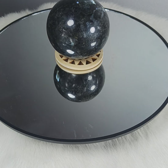 Larvikite Crystal Sphere 
Norse Magic Store