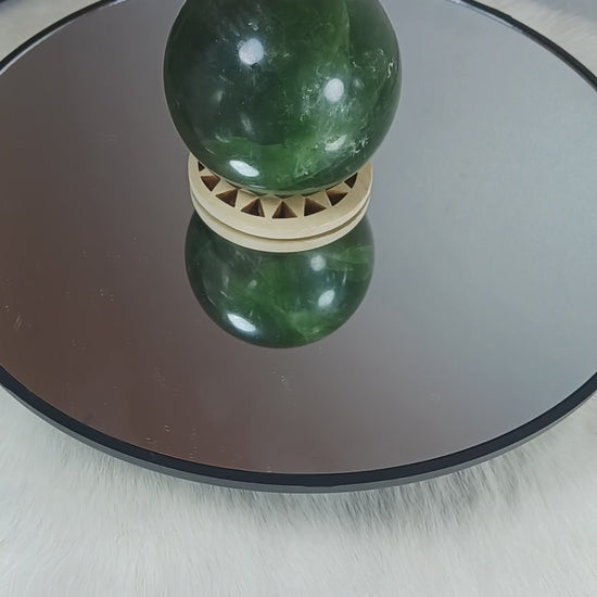 Fluorite Crystal Sphere Mica Crystal Sphere Norse Magic Store