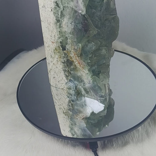 Green Fluorite Raw Crystal Tall Tower
Norse Magic Store 