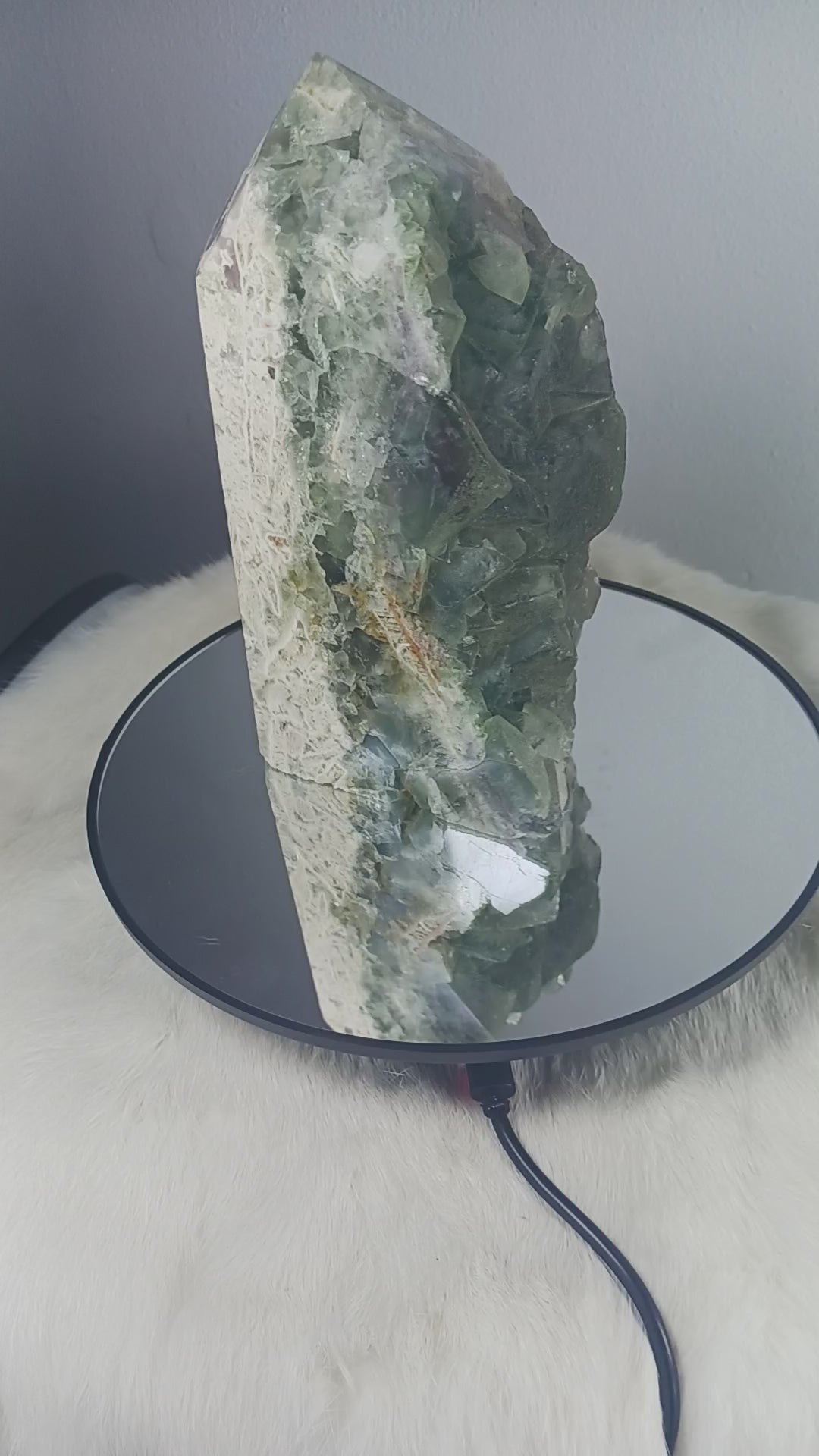 Green Fluorite Raw Crystal Tall Tower
Norse Magic Store 