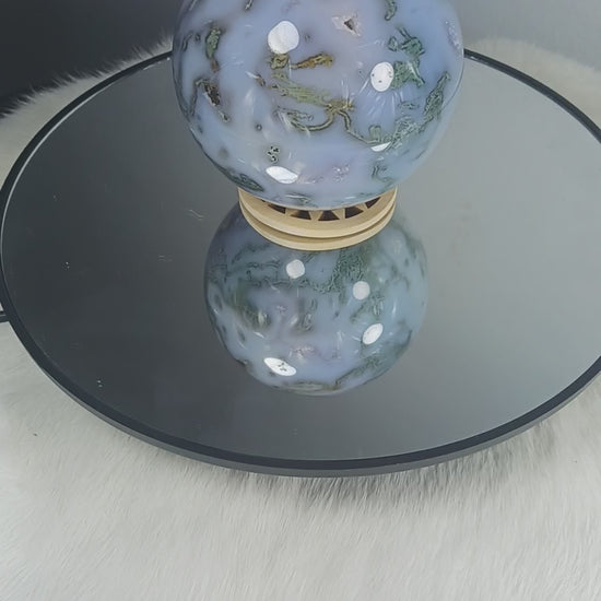 Blue Moss Agate Crystal Sphere
Norse Magic Store