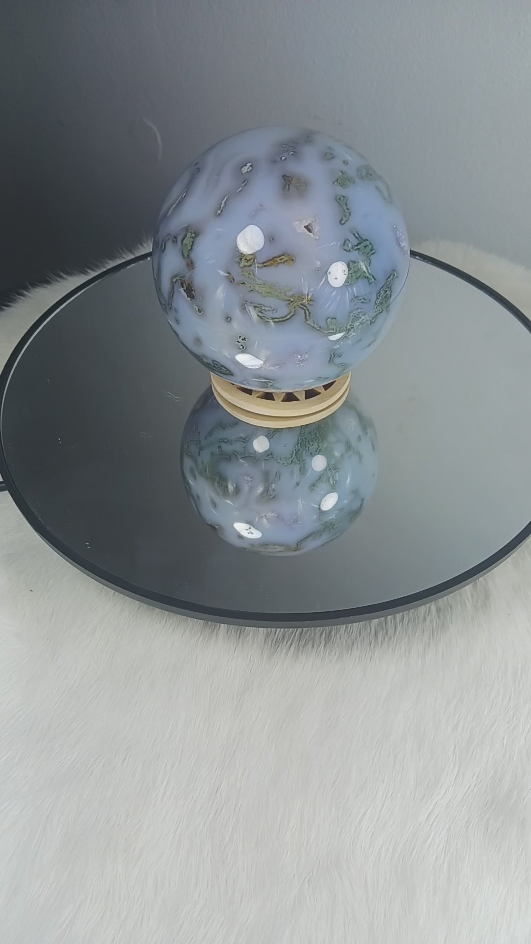 Blue Moss Agate Crystal Sphere
Norse Magic Store