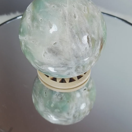Blue Caribbean Calcite Sphere 
Norse Magic Store