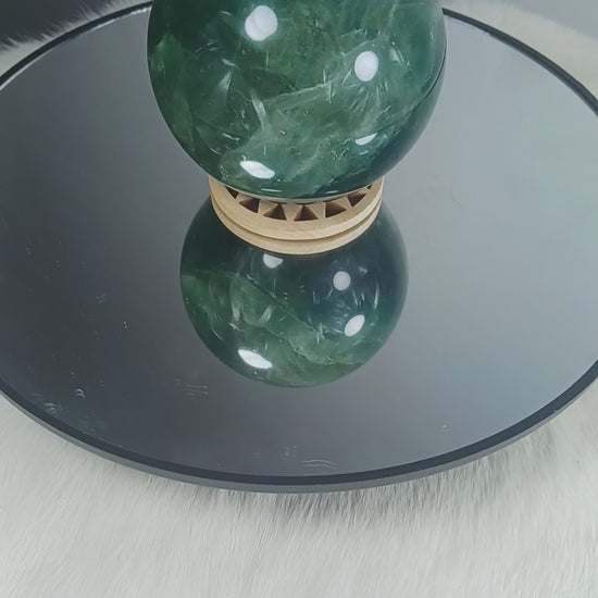 Blue Fluorite Crystal Sphere 
Norse Magic Store