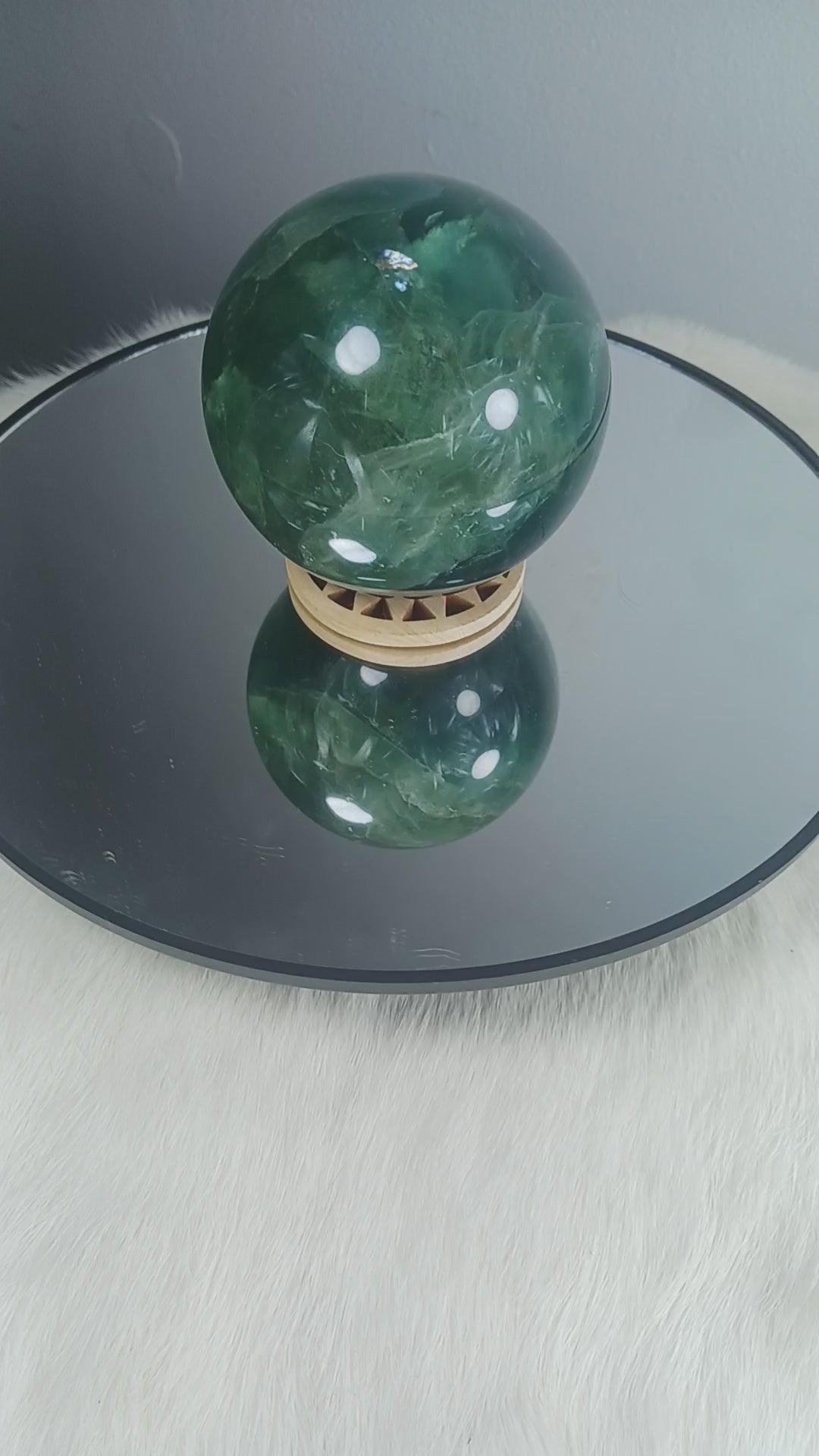 Blue Fluorite Crystal Sphere 
Norse Magic Store