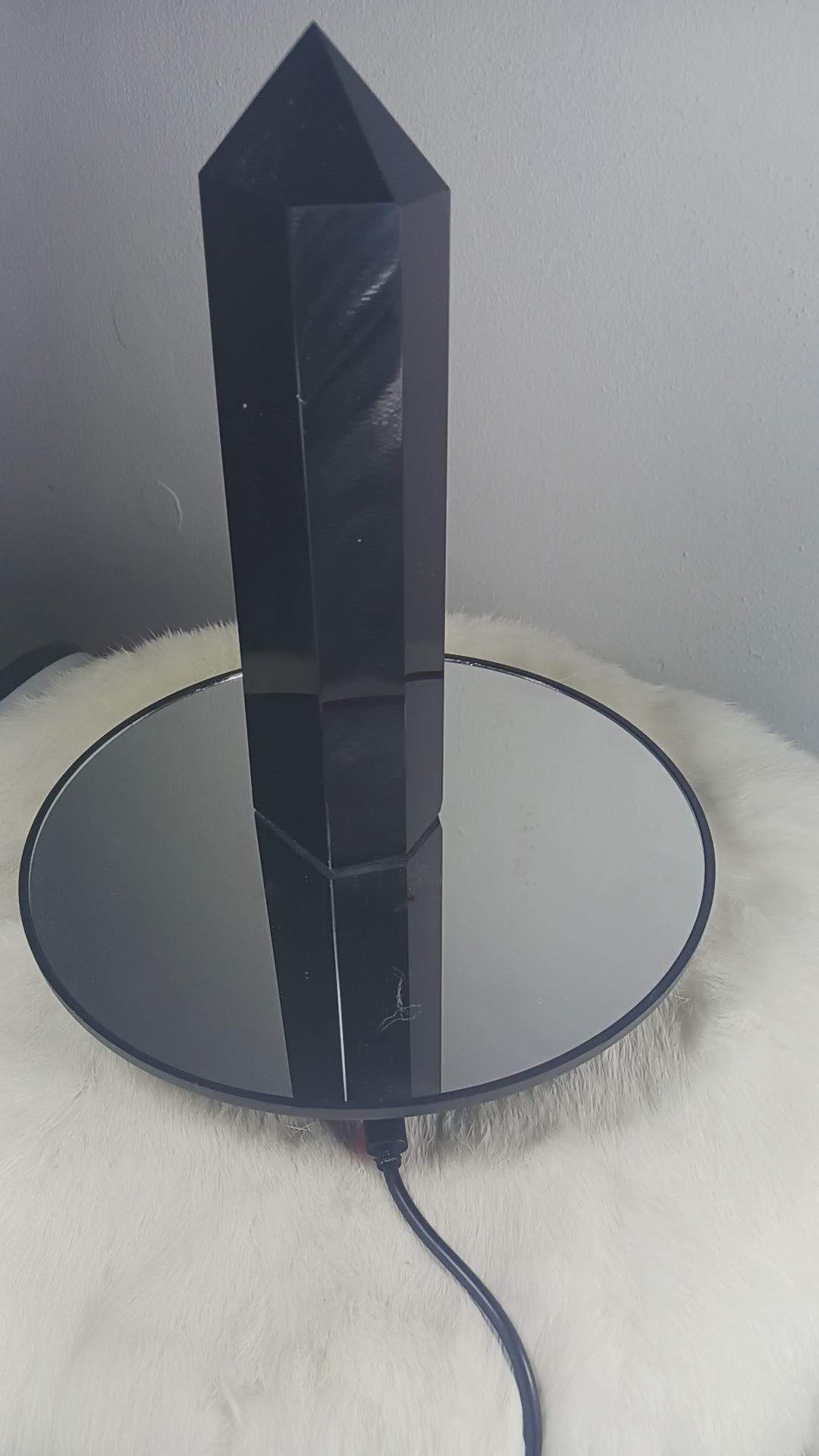 Obsidian Crystal Tall Tower