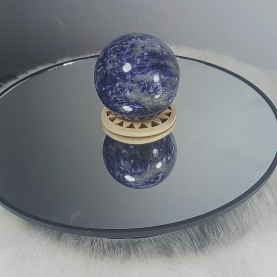 Sodalite Crystal Sphere 
Norse Magic Store