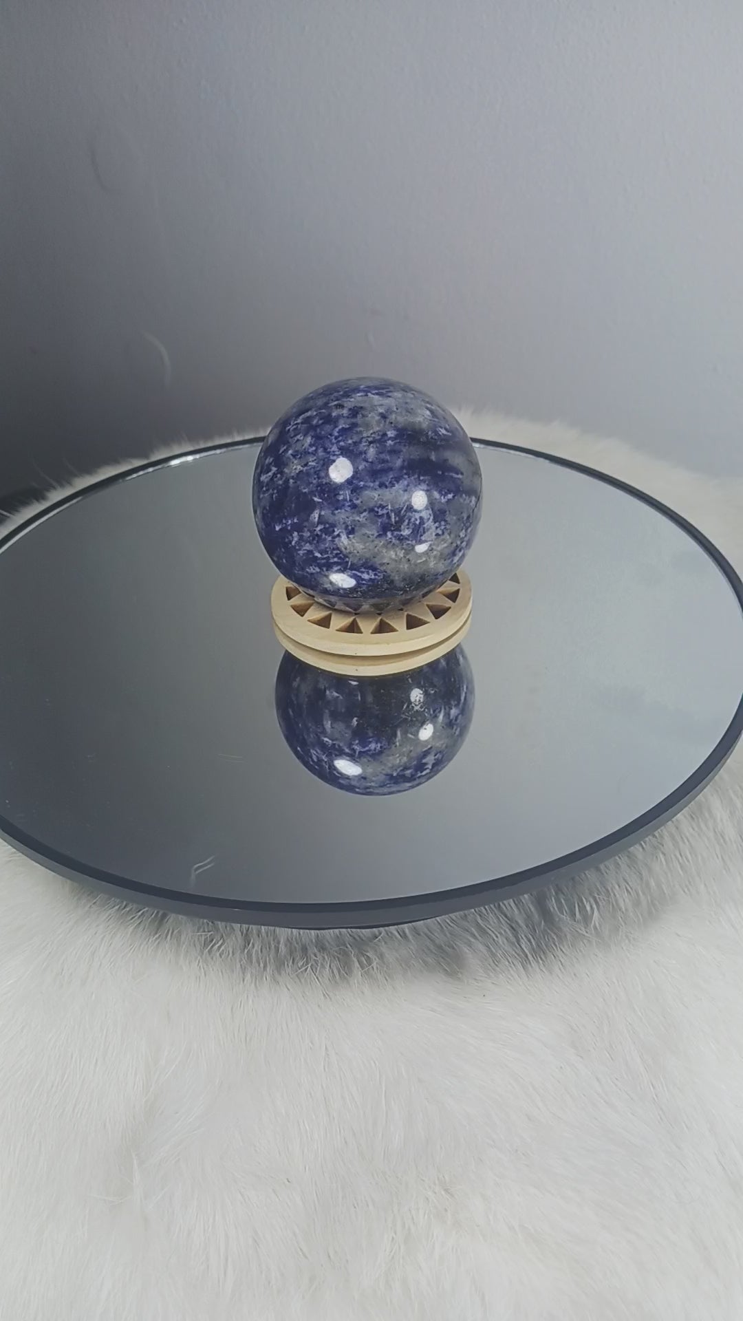 Sodalite Crystal Sphere 
Norse Magic Store