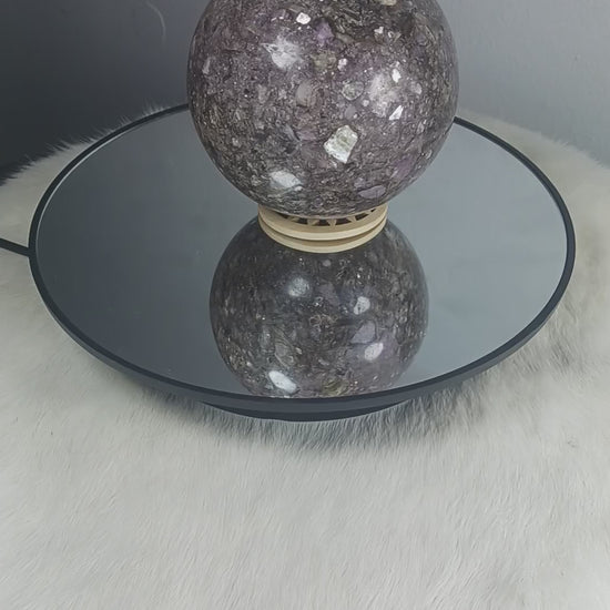Lepidolite Crystal with Mica Sphere
Norse Magic Store