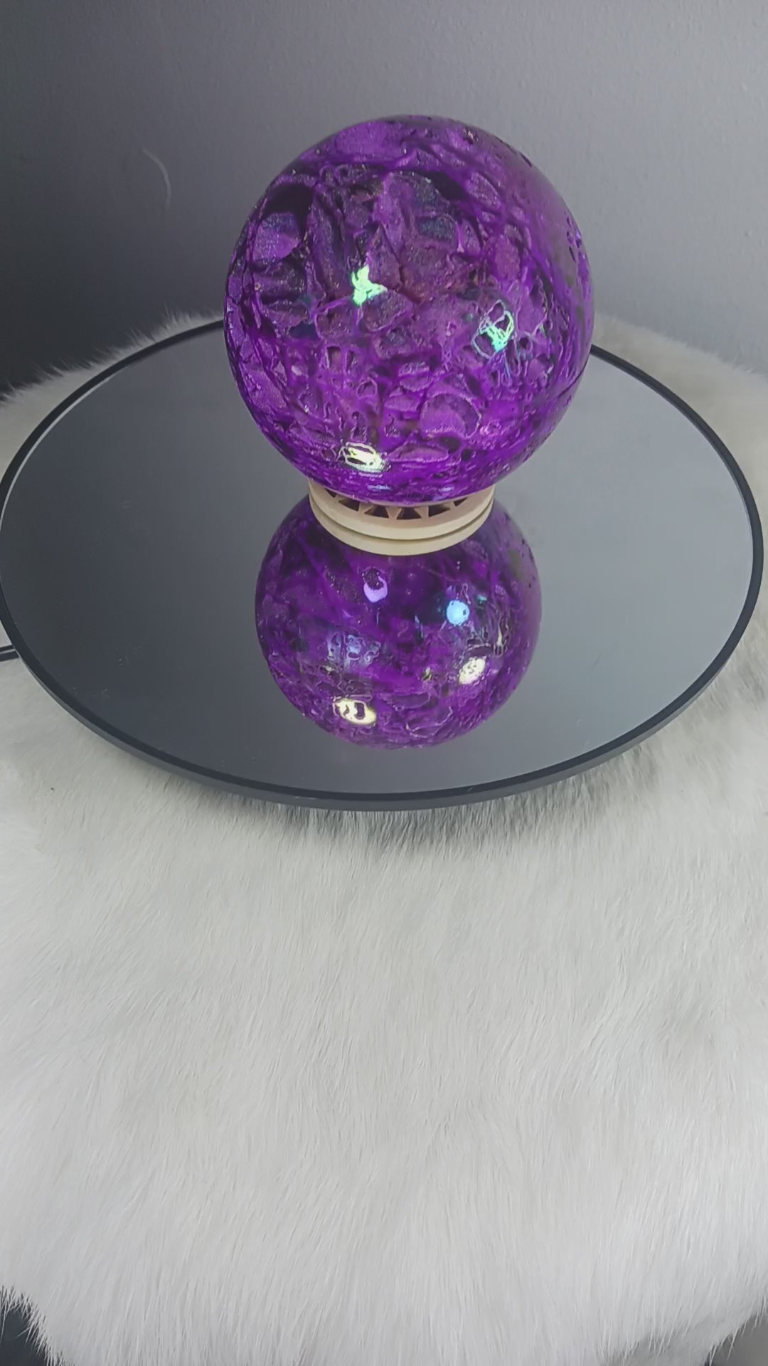 Purple Aura sphalerite Crystal Sphere
Norse Magic Store