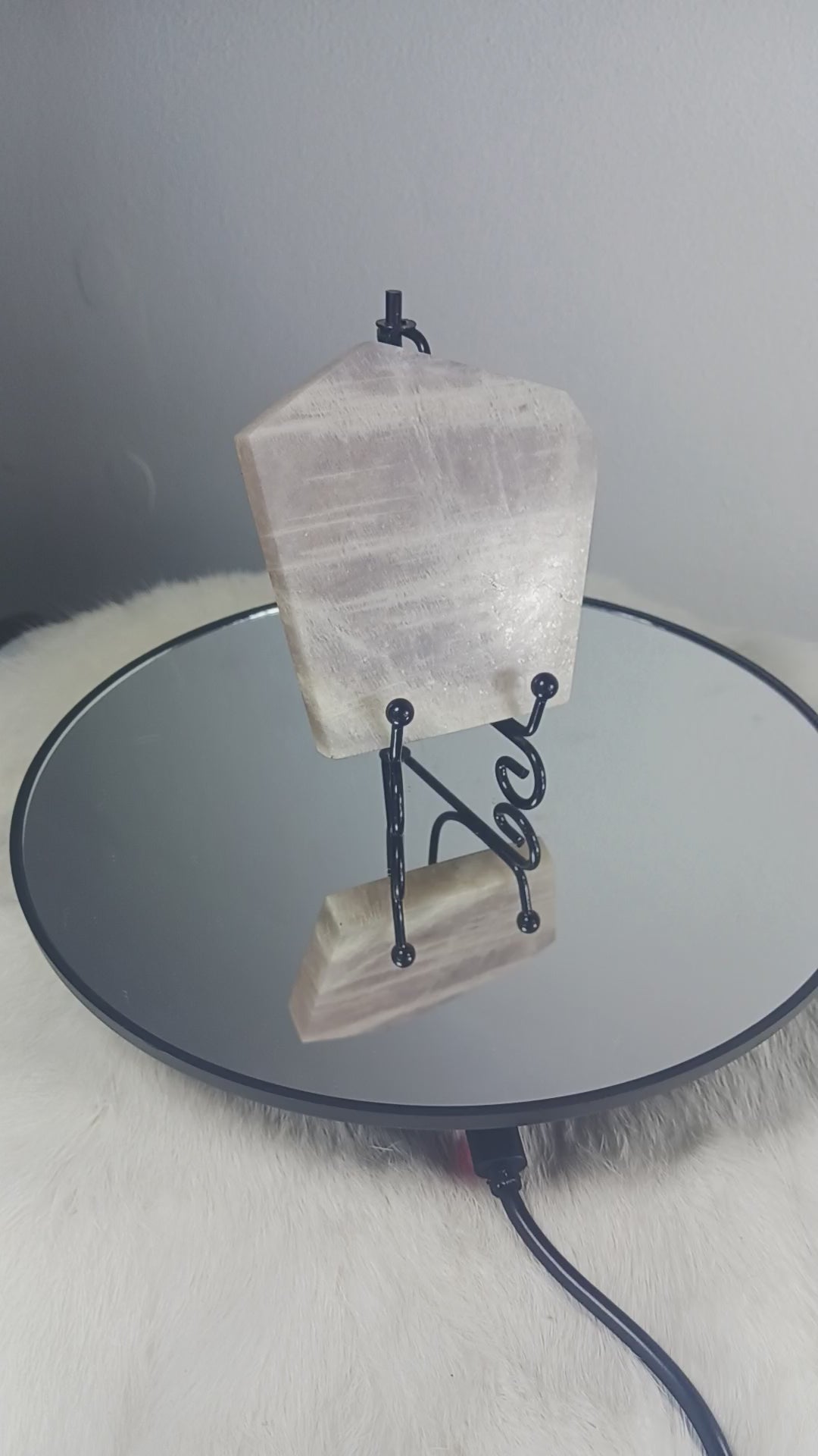 Moonstone Crystal Slab Carving