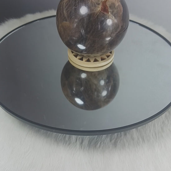 Black Moonstone Crystal Sphere
Norse Magic Store