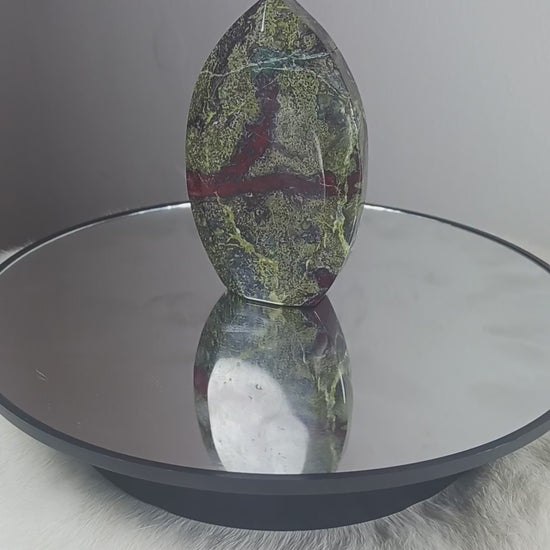 Dragon Bloodstone Crystal Teardrop Point
Norse Magic Store