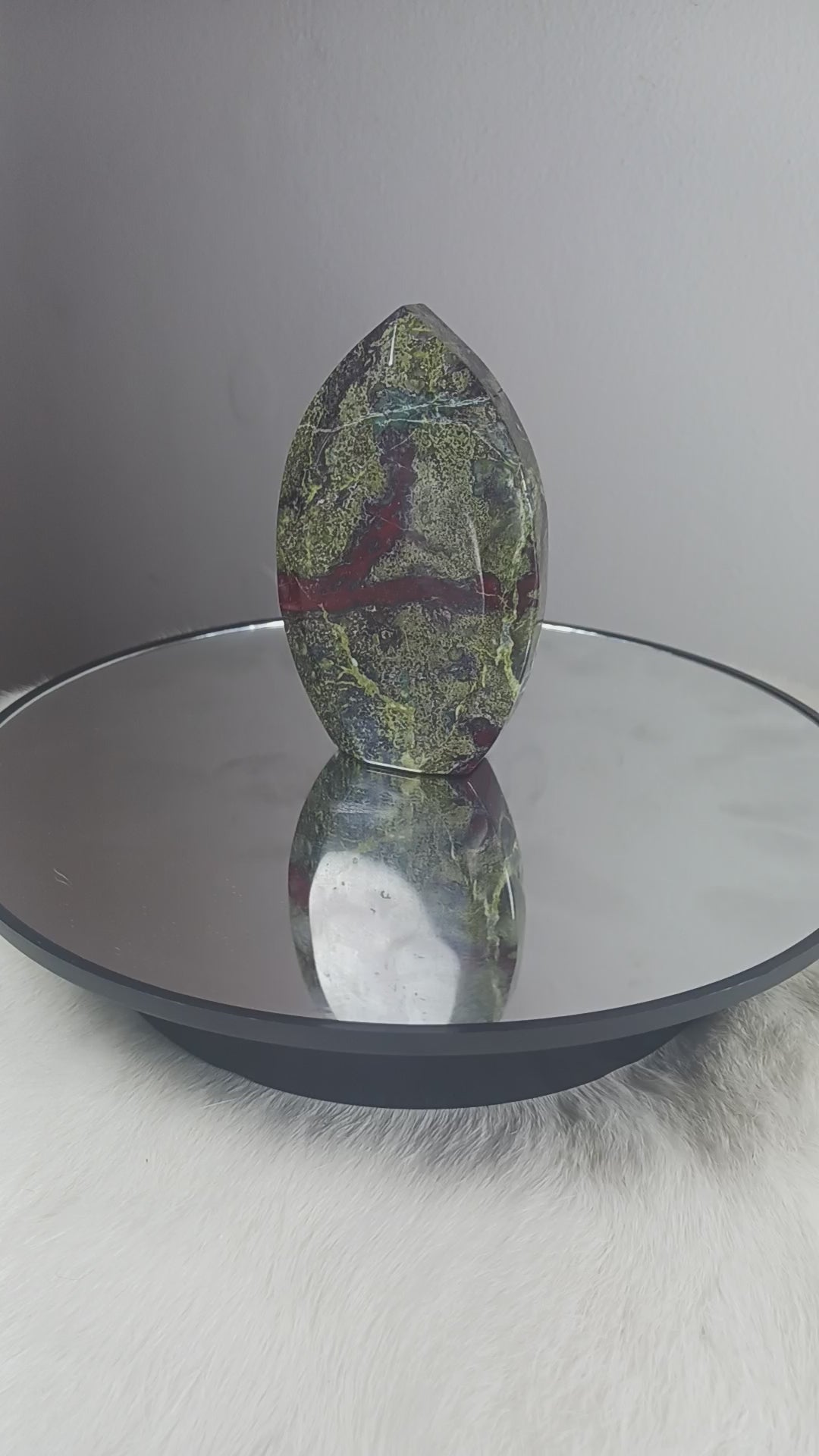 Dragon Bloodstone Crystal Teardrop Point
Norse Magic Store