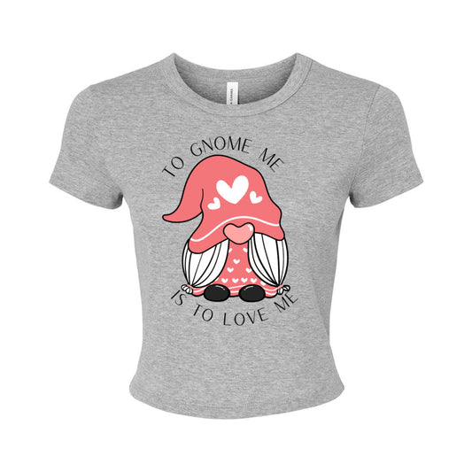 Bella + Canvas Ladies' Micro Ribbed Gnome Me Baby Tee